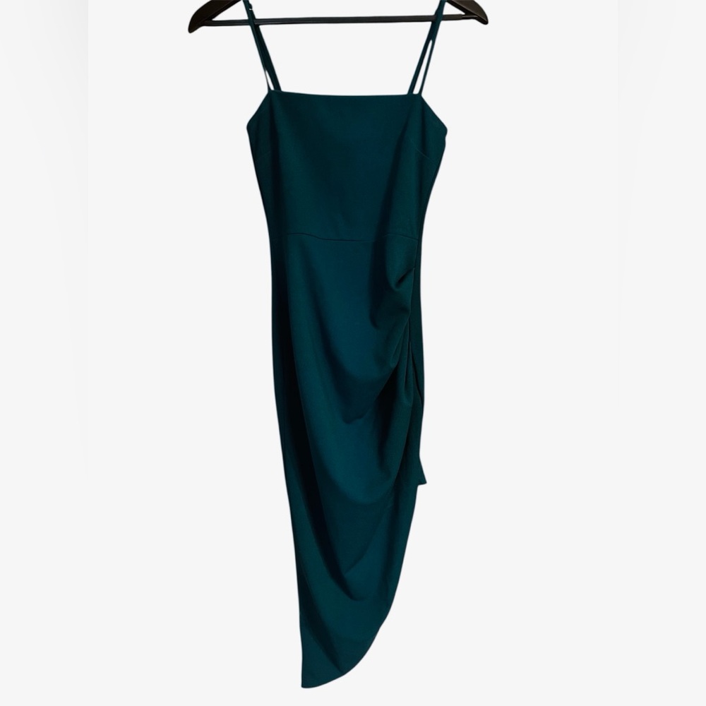 Blue Blush Draped Prom/Event Dress